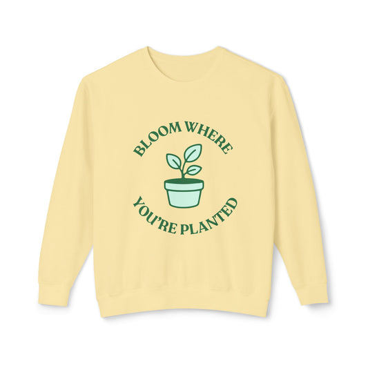 Bloom Unisex Lightweight Crewneck Sweatshirt