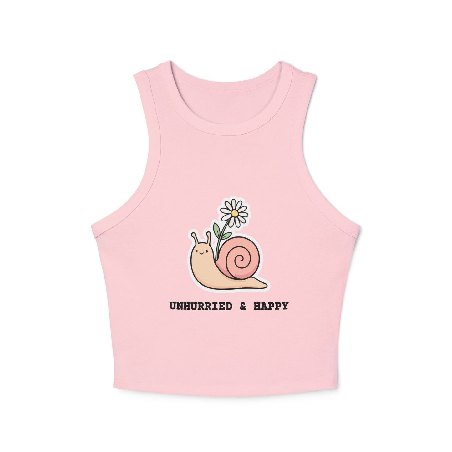 Unhurried Women's Micro Rib Racer Tank Top