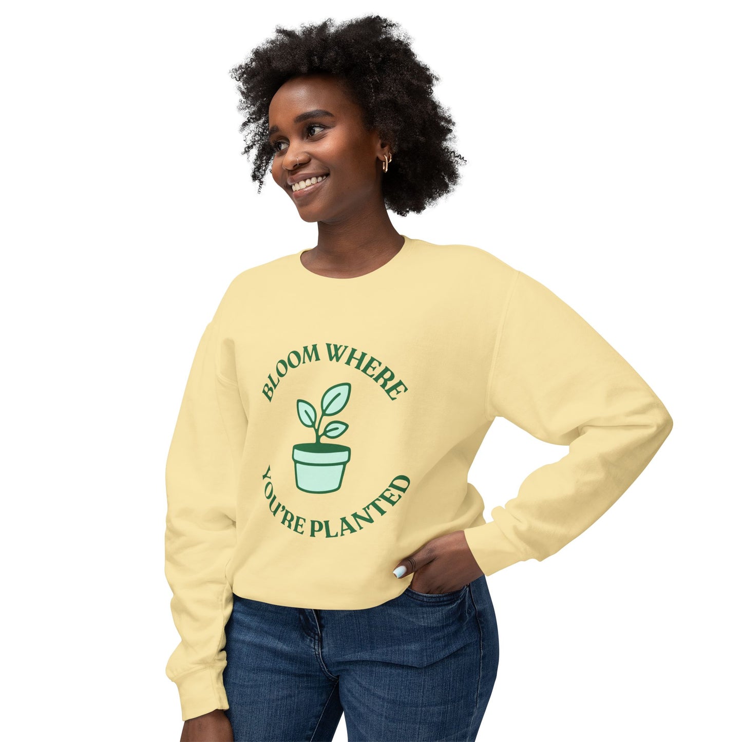 Bloom Unisex Lightweight Crewneck Sweatshirt