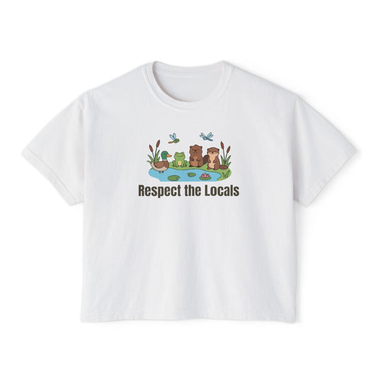 Respect The Locals (Pond) Women's Boxy Tee