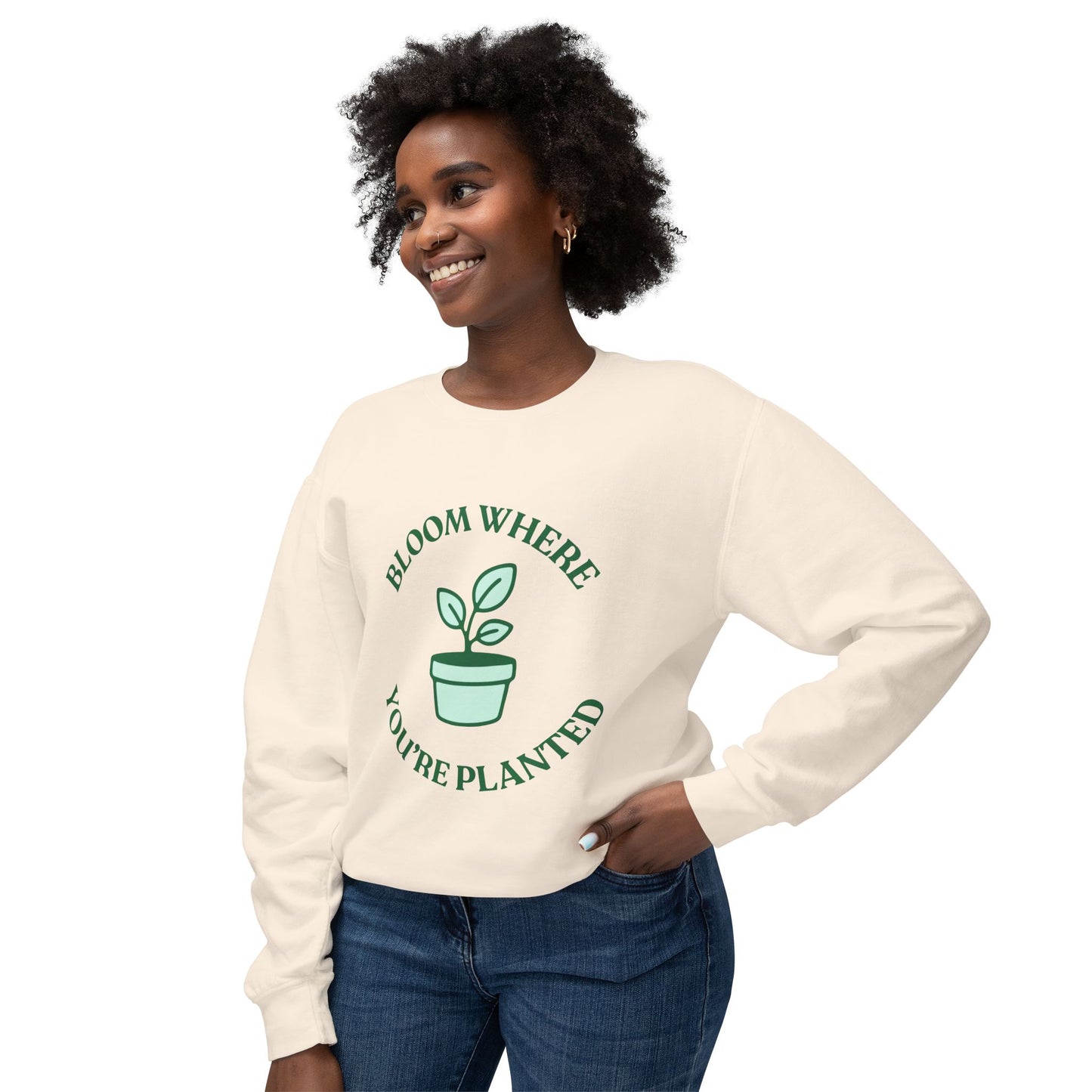 Bloom Unisex Lightweight Crewneck Sweatshirt