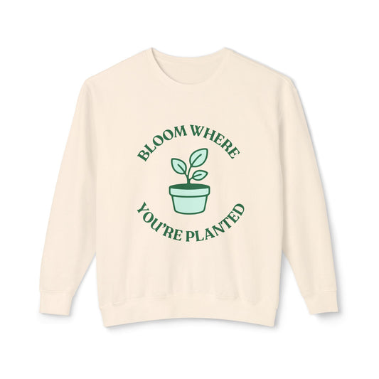 Bloom Unisex Lightweight Crewneck Sweatshirt