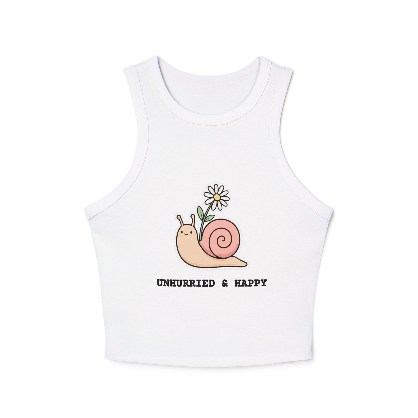 Unhurried Women's Micro Rib Racer Tank Top