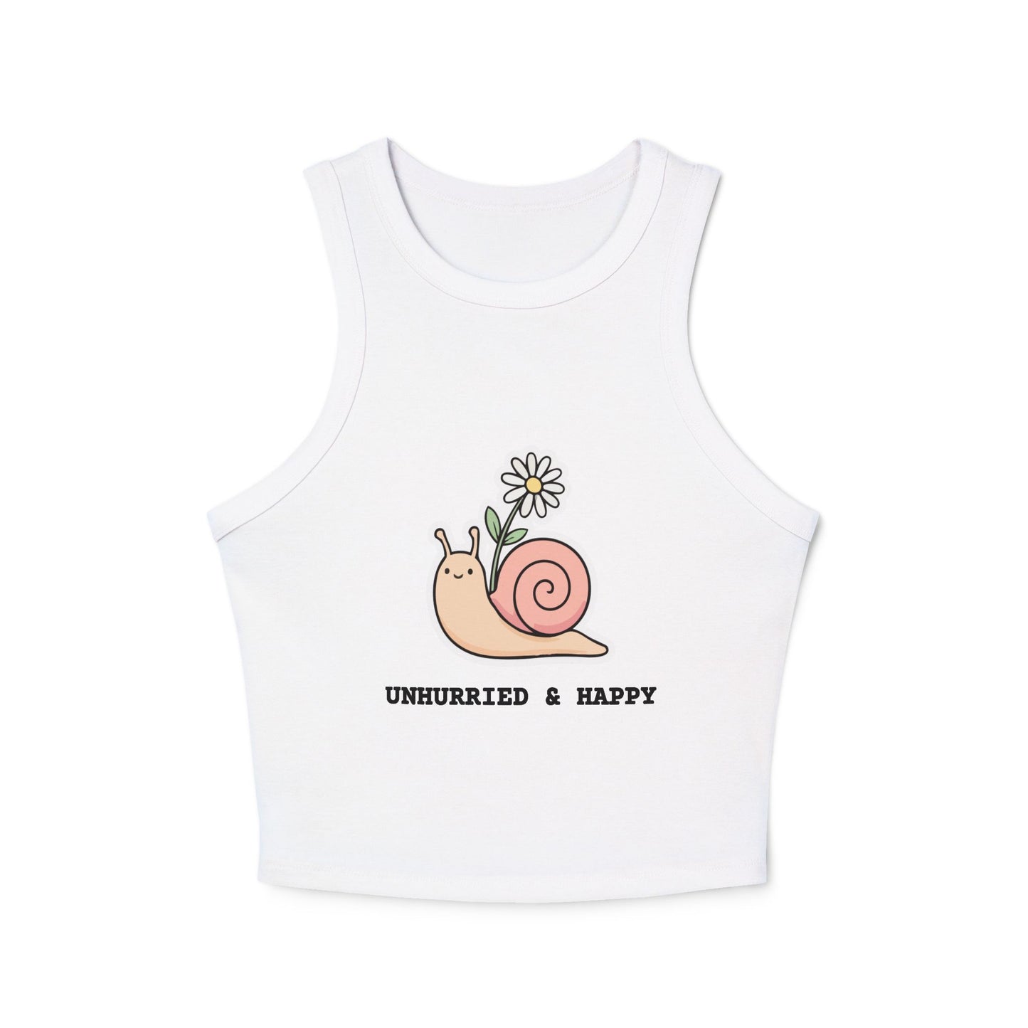 Unhurried Women's Micro Rib Racer Tank Top